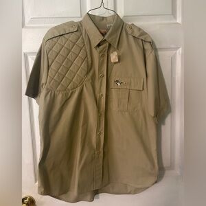Men's Winchester Medium Short-Sleeve Shooting Shirt NWT Khaki